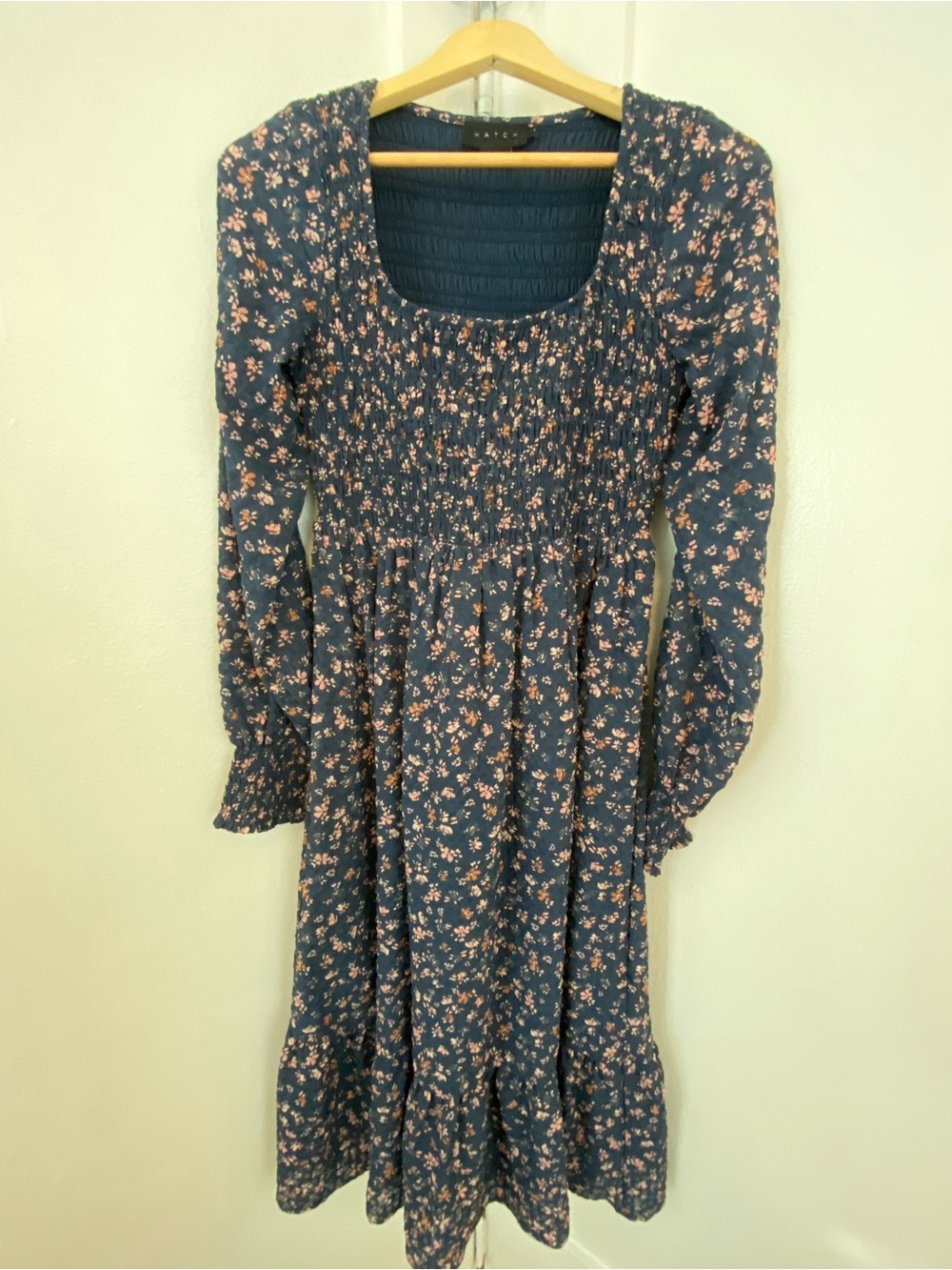 Hatch “The Lucy” Dress in Navy Poetry Floral